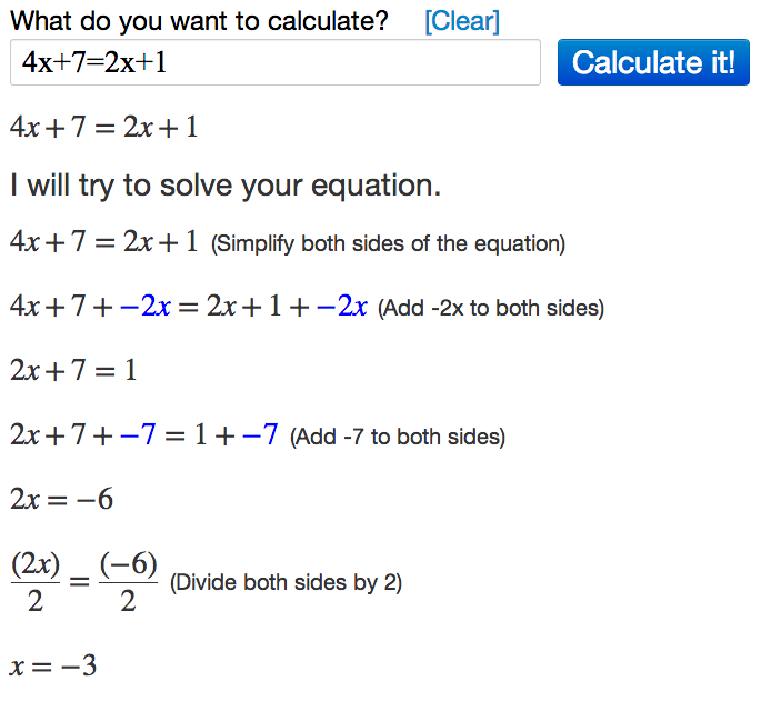 problem solving algebra calculator